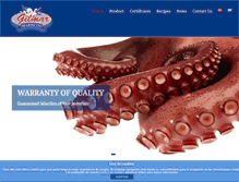Tablet Screenshot of mariscosgilmar.com